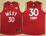 Jerseys Factory Cheap Warriors #30 Stephen Curry Red 2016 All St