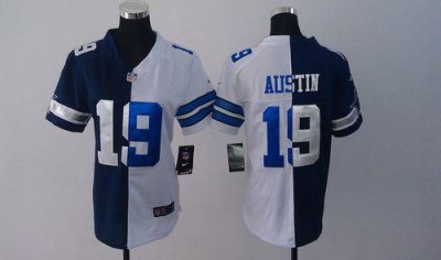 Jerseys Factory Cheap Nike Cowboys #19 Miles Austin Navy Blue/Wh
