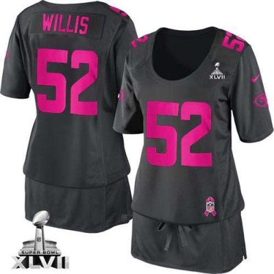 Jerseys Factory Cheap Nike 49ers #52 Patrick Willis Dark Grey Su