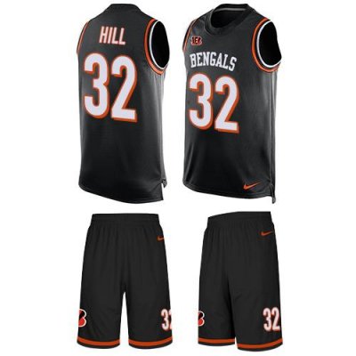 Jerseys Factory Cheap Nike Bengals #32 Jeremy Hill Black Team Co