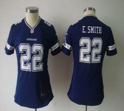 Jerseys Factory Cheap Nike Cowboys #22 Emmitt Smith Navy Blue Te