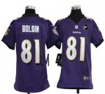 Jerseys Factory Cheap Nike Ravens #81 Anquan Boldin Purple Team