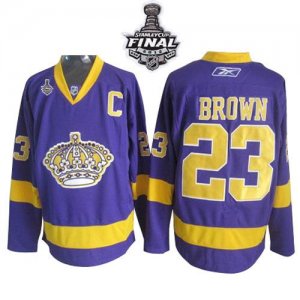 Jerseys Factory Cheap Kings #23 Dustin Brown 2012 Stanley Cup Fi