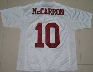 Jerseys Factory Cheap Crimson Tide #10 AJ McCarron White Embroid