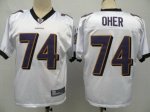 Jerseys Factory Cheap Ravens #74 Michael Oher White Stitched NFL