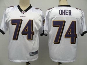Jerseys Factory Cheap Ravens #74 Michael Oher White Stitched NFL