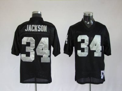 Jerseys Factory Cheap Mitchell and Ness Raiders Bo Jackson #34 E