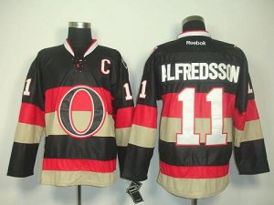 Jerseys Factory Cheap Senators #11 Daniel Alfredsson Black Third