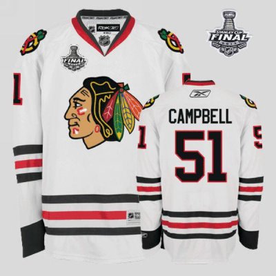 Jerseys Factory Cheap Blackhawks #51 Brian Campbell Embroidered