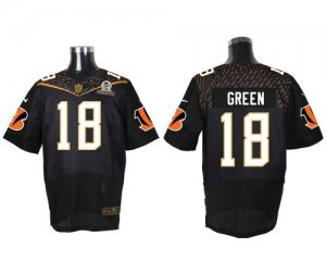 Jerseys Factory Cheap Nike Bengals #18 A.J. Green Black 2016 Pro