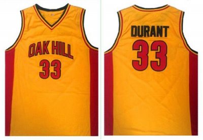 Jerseys Factory Cheap Warriors #33 Kevin Durant Gold Oak Hill Ac