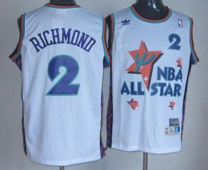 Jerseys Factory Cheap Kings #2 Mitch Richmond White 1995 All Sta