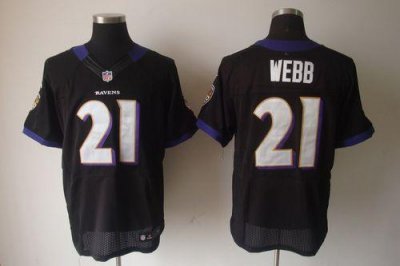 Jerseys Factory Cheap Nike Ravens #21 Lardarius Webb Black Alter
