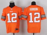 Jerseys Factory Cheap Nike Browns #12 Josh Gordon Orange Alterna
