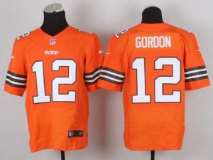 Jerseys Factory Cheap Nike Browns #12 Josh Gordon Orange Alterna