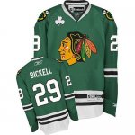 Jerseys Factory Cheap Blackhawks #29 Bryan Bickell Green Embroid