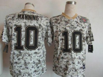 Jerseys Factory Cheap Nike Giants #10 Eli Manning Camo Men's Sti
