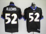 Jerseys Factory Cheap Ravens #52 Ray Lewis Black Stitched NFL Je