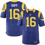 Jerseys Factory Cheap Nike Rams #16 Jared Goff Royal Blue Altern