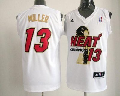 Jerseys Factory Cheap Heat #13 Mike Miller White 2012 NBA Finals