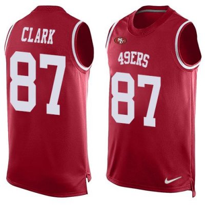 Jerseys Factory Cheap Nike 49ers #87 Dwight Clark Red Team Color