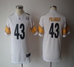 Jerseys Factory Cheap Nike Steelers #43 Troy Polamalu White Yout
