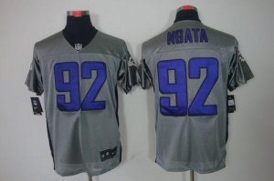 Jerseys Factory Cheap Nike Ravens #92 Haloti Ngata Grey Shadow M