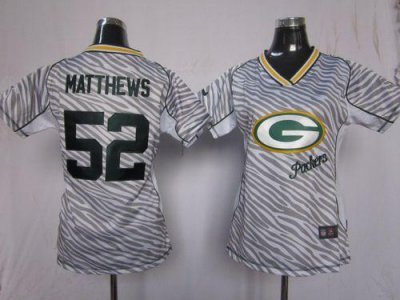 Jerseys Factory Cheap Nike Packers #52 Clay Matthews Zebra Women