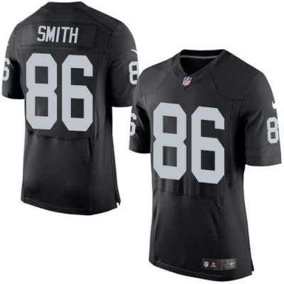 Jerseys Factory Cheap Nike Raiders #86 Lee Smith Black Team Colo