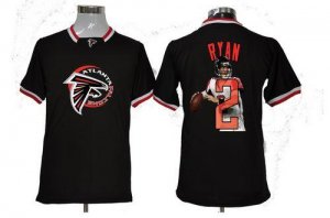 Jerseys Factory Cheap Nike Falcons #2 Matt Ryan Black Men's NFL
