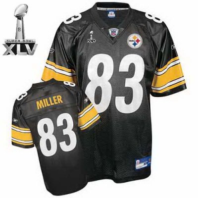 Jerseys Factory Cheap Steelers #83 Heath Miller Black Super Bowl