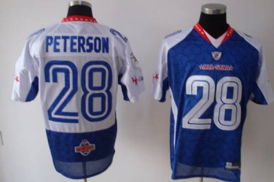 Jerseys Factory Cheap Vikings #28 Adrian Peterson 2010 Probowl B