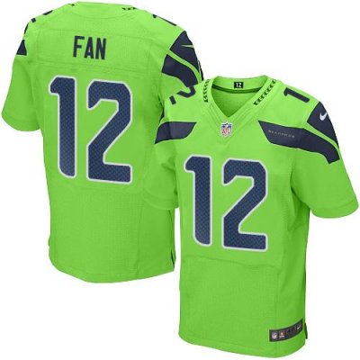 Jerseys Factory Cheap Nike Seahawks #12 Fan Green Men's Stitched