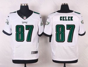 Jerseys Factory Cheap Nike Eagles #87 Brent Celek White Men's St