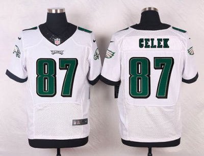 Jerseys Factory Cheap Nike Eagles #87 Brent Celek White Men's St