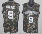 Jerseys Factory Cheap Spurs #9 Tony Parker Camo Stealth Collecti