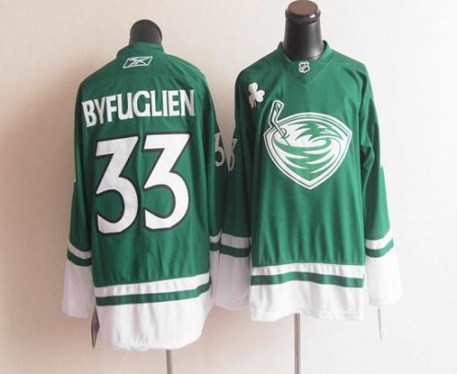 Jerseys Factory Cheap Thrashers St. Patty's Day #33 Dustin Byfug