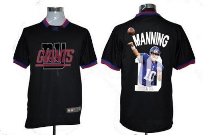 Jerseys Factory Cheap Nike Giants #10 Eli Manning Black Men's NF