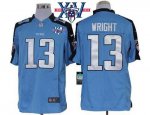 Jerseys Factory Cheap Nike Titans #13 Kendall Wright Light Blue