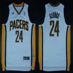 Jerseys Factory Cheap Pacers #24 Paul George White Home Stitched