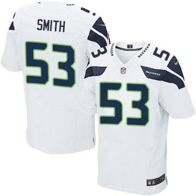 Jerseys Factory Cheap Nike Seahawks #53 Malcolm Smith White Men'