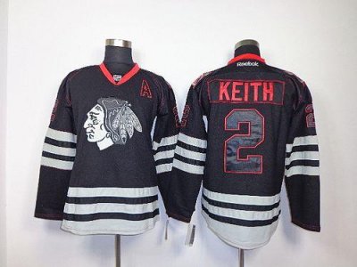 Jerseys Factory Cheap Blackhawks #2 Duncan Keith Black Accelerat