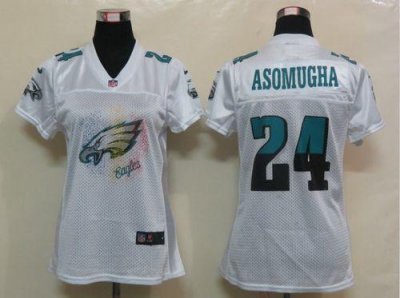 Jerseys Factory Cheap Nike Eagles #24 Nnamdi Asomugha White Wome