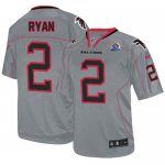 Jerseys Factory Cheap Nike Falcons #2 Matt Ryan Lights Out Grey