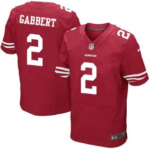 Jerseys Factory Cheap Nike 49ers #2 Blaine Gabbert Red Team Colo