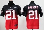 Jerseys Factory Cheap Nike Falcons #21 Deion Sanders Black/Red M