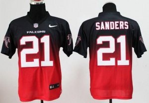 Jerseys Factory Cheap Nike Falcons #21 Deion Sanders Black/Red M