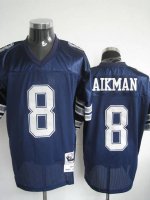 Jerseys Factory Cheap Mitchell & Ness Cowboys #8 Troy Aikman Blu