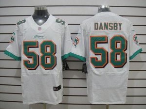 Jerseys Factory Cheap Nike Dolphins #58 Karlos Dansby White Men'