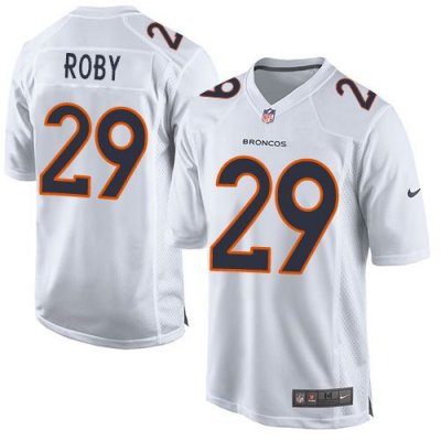 Jerseys Factory Cheap Nike Broncos #29 Bradley Roby White Men's